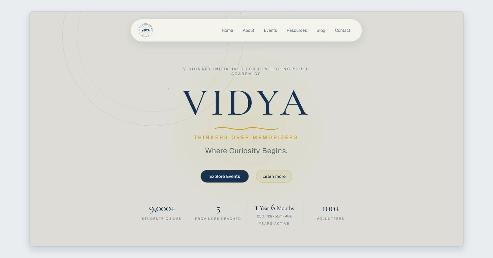 Vidya Nepal education platform preview